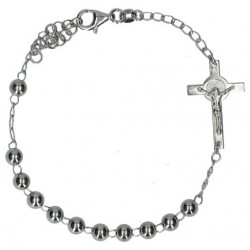 Armband zilver + rhodium...