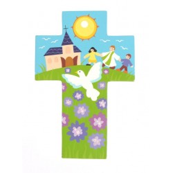 Murale crosses Priest and...