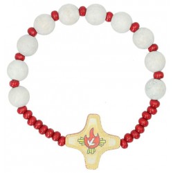 Armband op elastiek Hout...