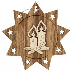 Décoration de Noël en bois...