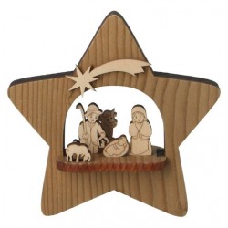 Nativité dans étoile en...