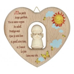 Coeur en bois naturel - 12...