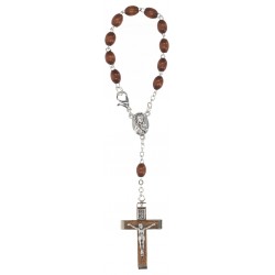 Rosary / car  Natural Wood