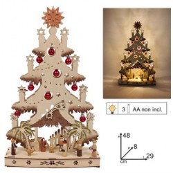 Kerstboom in hout met...