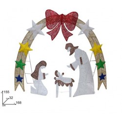 Crèche lumineuse de155cm