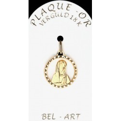 Médaille plaqué-or - Vierge...