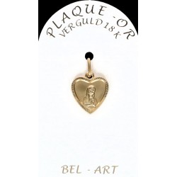 Médaille plaqué-or - Vierge...