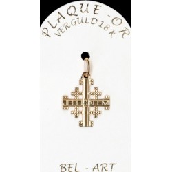 Kruisje plaqué-goud...