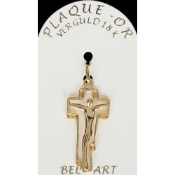 Kruisje plaqué-goud - 28 X...