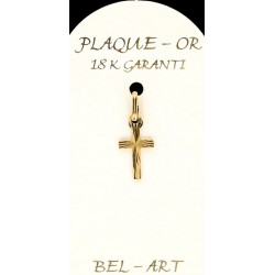 Croix Plaqué-Or - 11 X 7 mm
