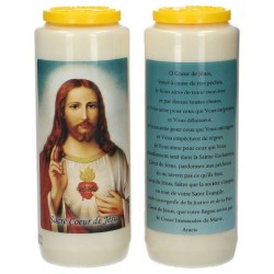 9 days candle / white /...