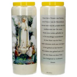 9 days candle / white /...