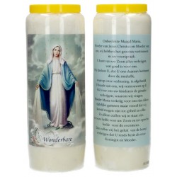 9 days candle / white /...