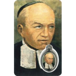 Card with prayer and medal...