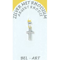 Silver Cross with zircon 12...