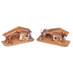 empty christmas stable for...