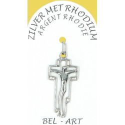 Croix Argent Rhodié - 28 X...