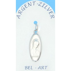 Medal Silver oval Virgin