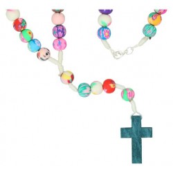 Chapelet s/corde Fimo
