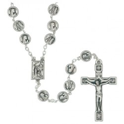 Chapelet Grains argentés...