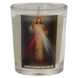 Glass candle 65 x 50 mm...