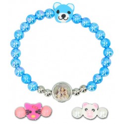 Elastic bracelet with white...