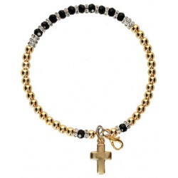 Bracelet métal doré +...