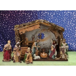 Crèche de Noël : cabane +...