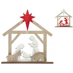 Crèche de Noël en bois