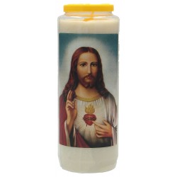 Noveenkaars / wit / H Hart...