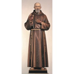 120 Cm statue P Pio Color...