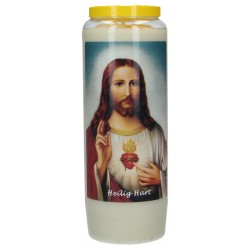 Noveenkaars / wit / H Hart...