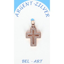 Croix  Argent Rose     +...