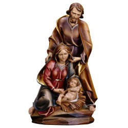 Holy Family in wood 12 cm...
