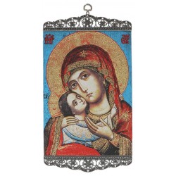 Icône - Tissu 20 X 38 cm -...