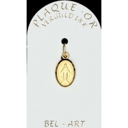 Medaille plaqué-goud -...