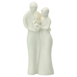 H familie 13 cm - witte hars