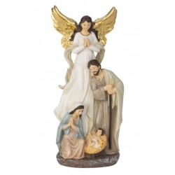 Kerststal met engel in...