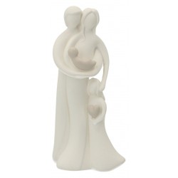H familie 14 cm - witte hars