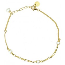 Bracelet en argent avec perles