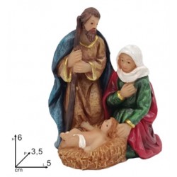 colored Nativity (3.5 X 5 X...