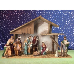 Crèche de Noël : cabane +...
