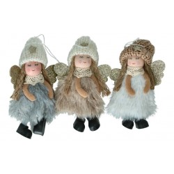 Wool angel with golden...