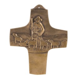 Croix murale bronze 11 cm...