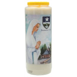 Noveenkaars / wit / Banneux...