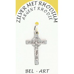 Croix Argent Rhodié St...