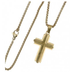 Croix en acier 30 mm + chaine