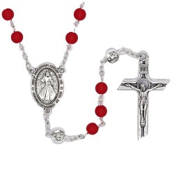 Rozenkrans rode kralen 6 mm...