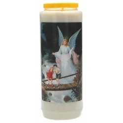 9 days candle / white /...