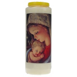 9 days candle / white /...